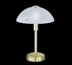 TRIO 1-flg LED Tischleuchte Donna Messing