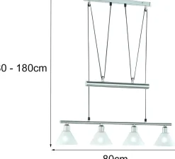 TRIO 4-flg Pendelleuchte Stamina