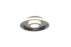 TRIO LED Deckenleuchte Ascari Chrom Ø 30 cm