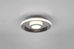 TRIO LED Deckenleuchte Ascari Chrom Ø 30 cm