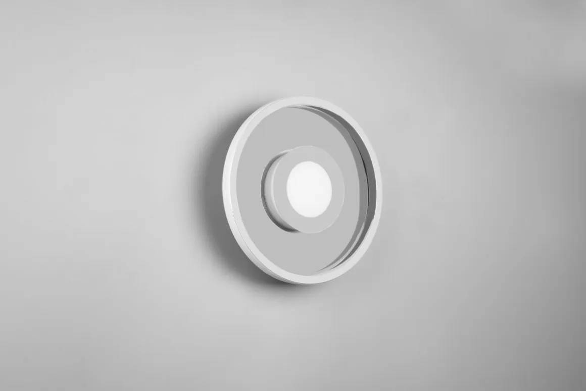 TRIO LED Deckenleuchte Ascari Chrom Ø 30 cm