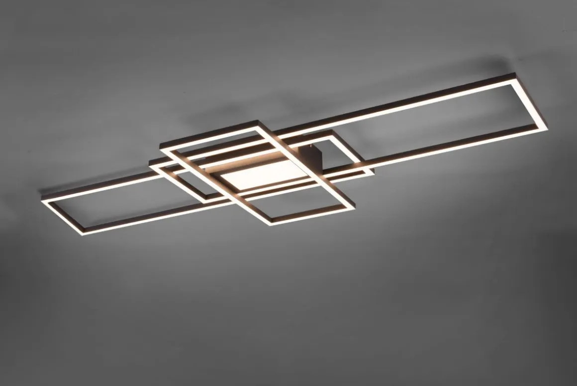 TRIO LED Deckenleuchte Irvine Anthrazit