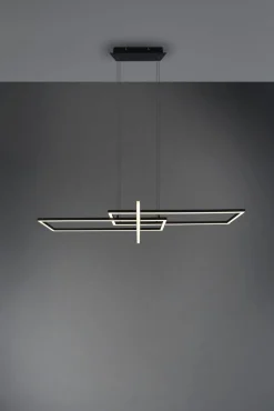 TRIO LED Pendelleuchte Salinas Schwarz