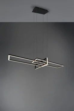 TRIO LED Pendelleuchte Salinas Schwarz