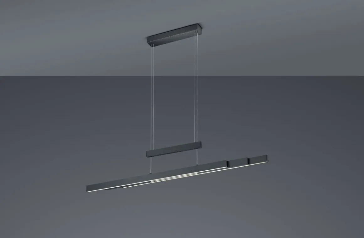 TRIO LED Pendelleuchte Trajan Schwarz