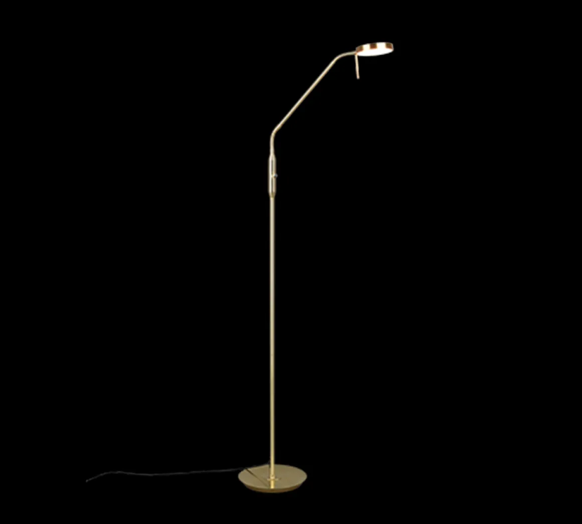 TRIO LED Stehleuchte Monza Messing