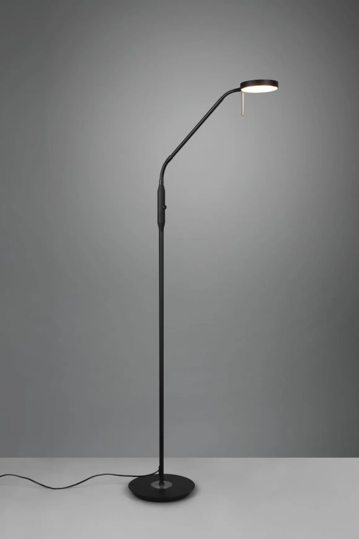 TRIO LED Stehleuchte Monza Schwarz