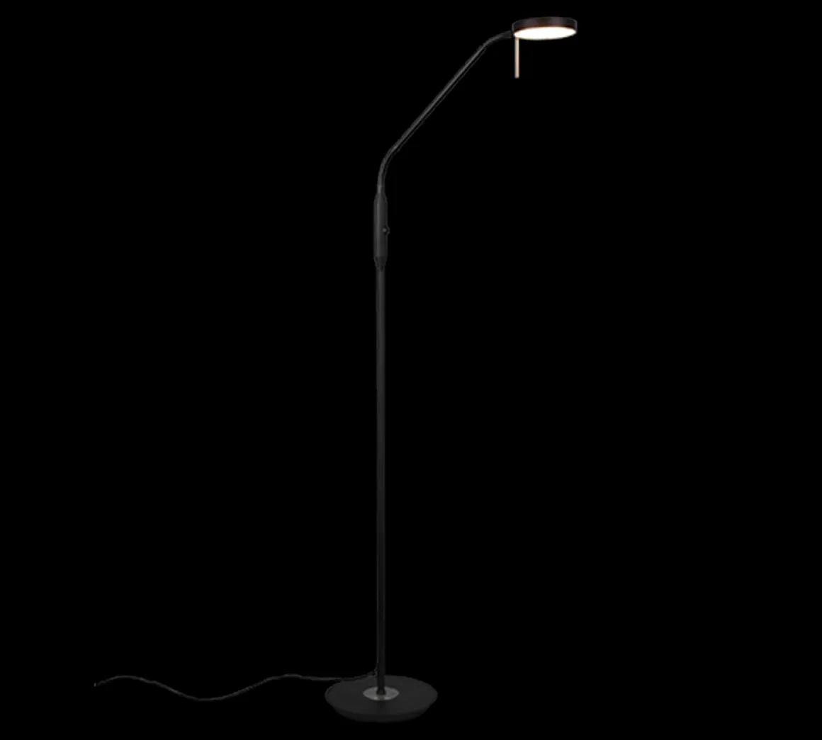 TRIO LED Stehleuchte Monza Schwarz