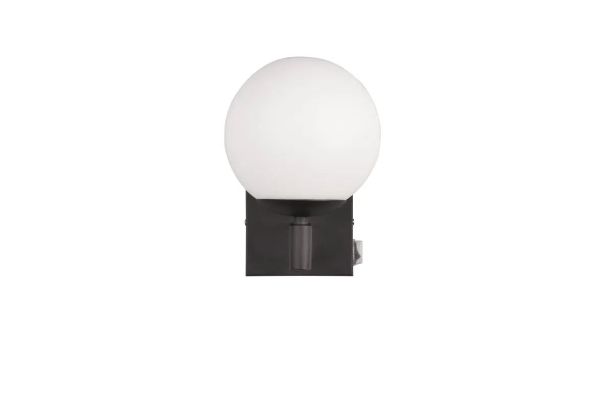 TRIO LED Wandlampe Kula Schwarz