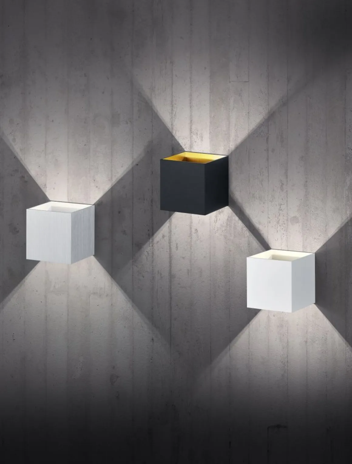 TRIO LED Wandleuchte Louis Alu