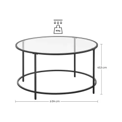 Vasagle Couchtisch Schwarz