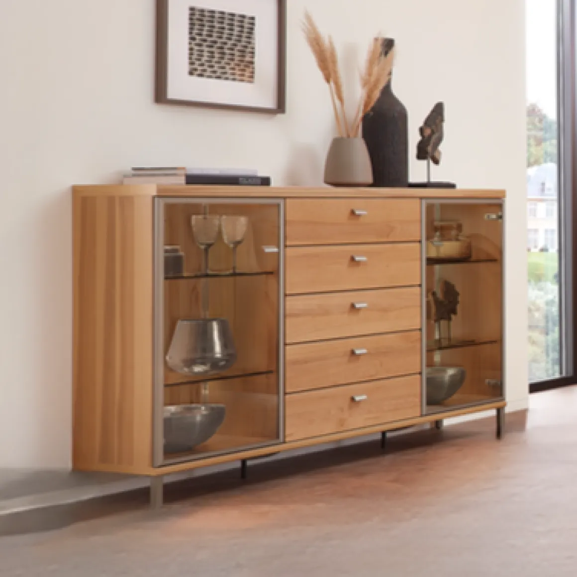 Vilano Sideboard Solero Kernbuche