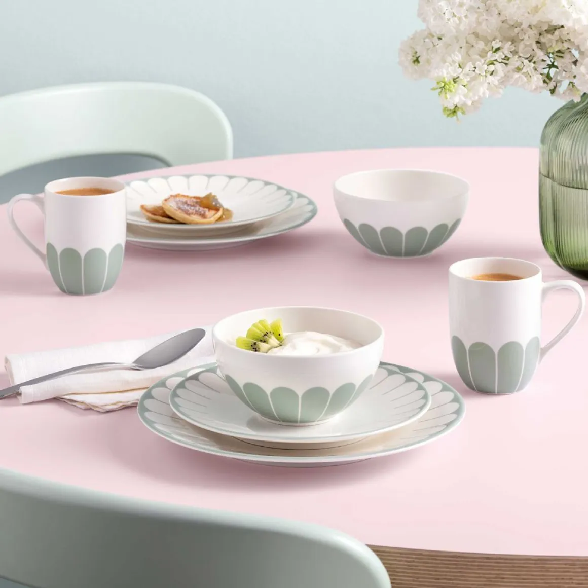 Villeroy & Boch Frühstücks- & Dessertteller Fleur Grün