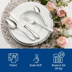 Villeroy & Boch 24-tlg Tafelbesteck Mademoiselle