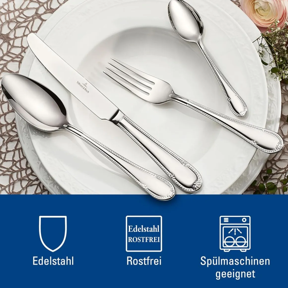 Villeroy & Boch 24-tlg Tafelbesteck Mademoiselle