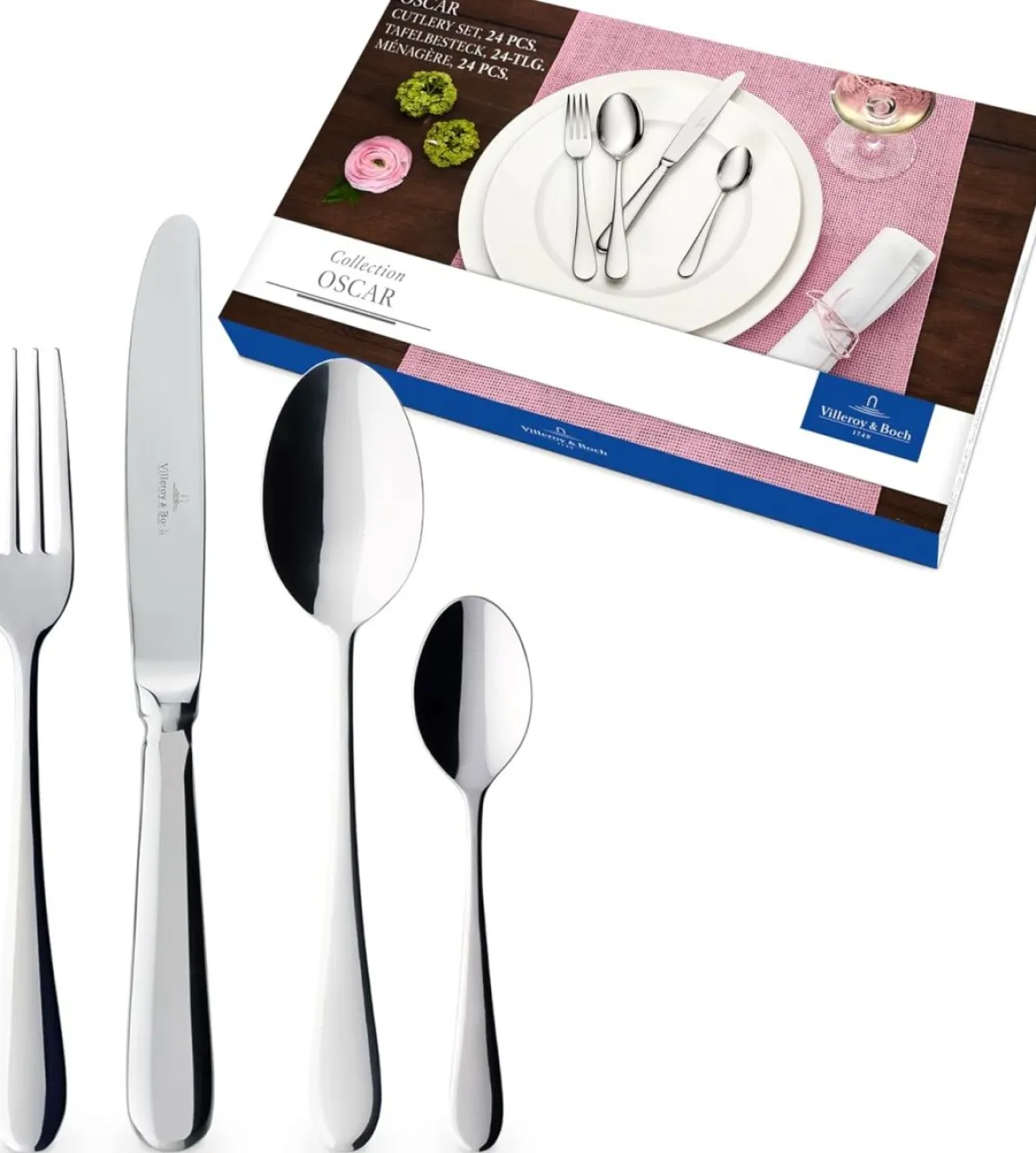 Villeroy & Boch 24-tlg Tafelbesteck Oscar