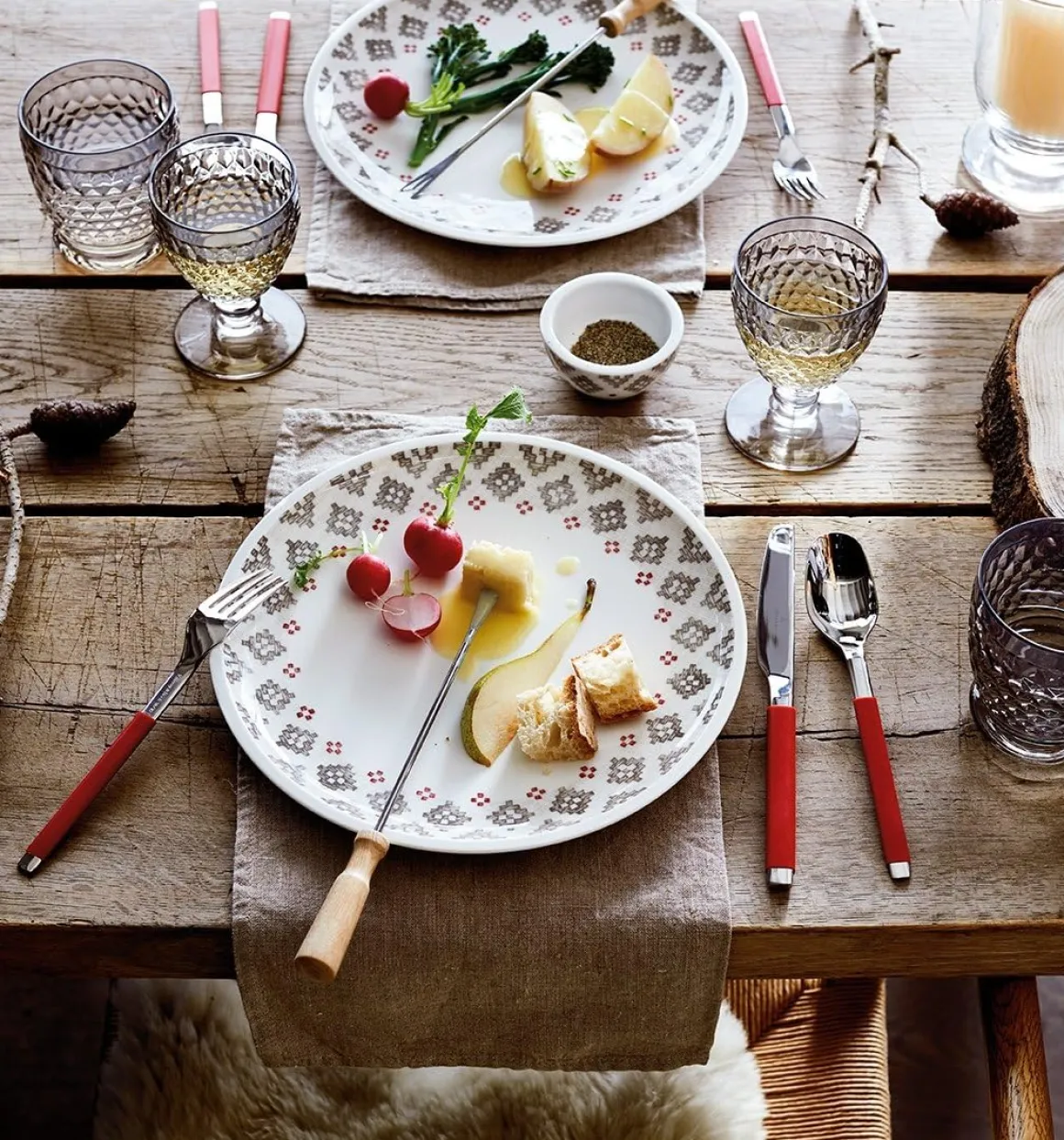 Villeroy & Boch 30-tlg Tafelbesteck S+ Cranberry