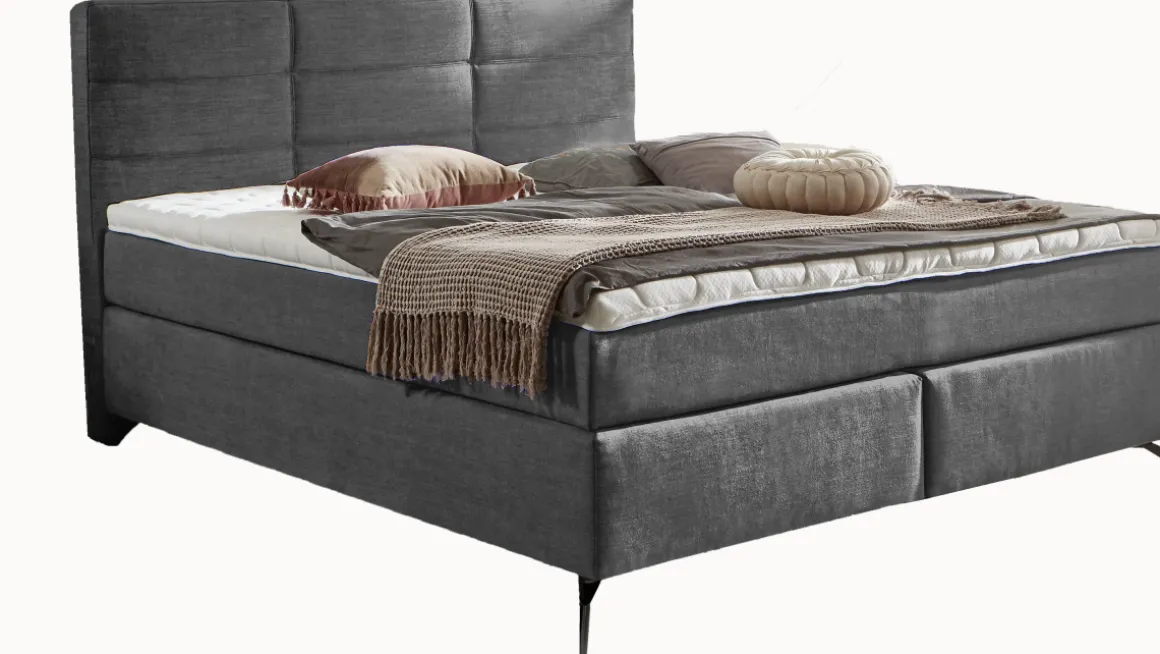 Vito Boxspringbett Asetto Anthrazit