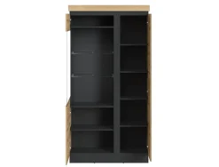 Vitrine Corte Eiche Grau 104 x 201 cm