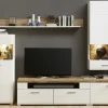 Vitrine Fun Plus mit Beleuchtung Weiß 2-türig