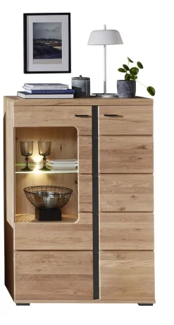 Vitrine Sonos II rechts Eiche