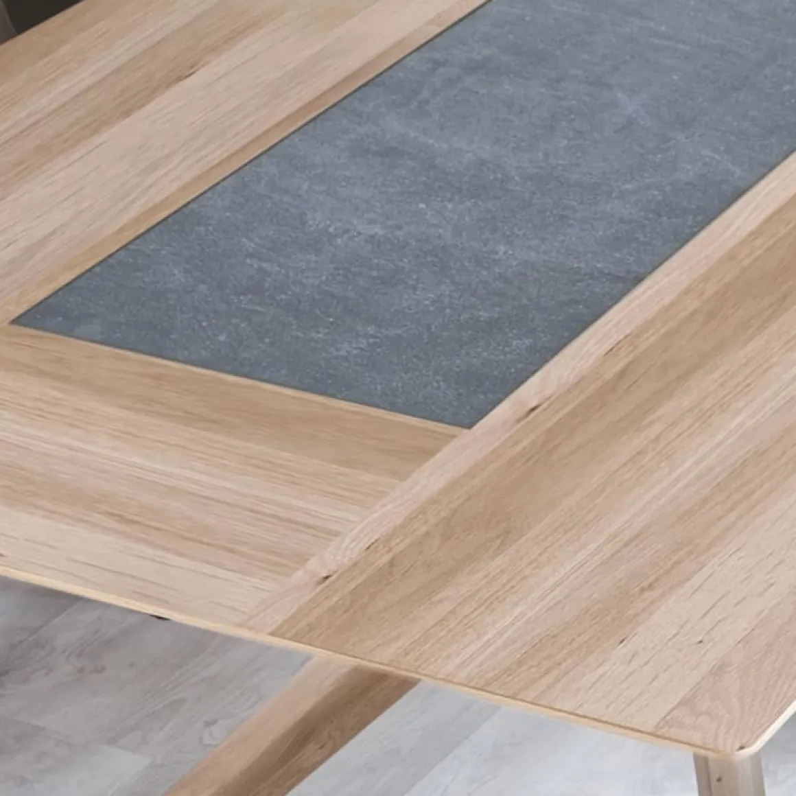 Voglauer Esstisch Valpin mit Steineinlage 100 x 200