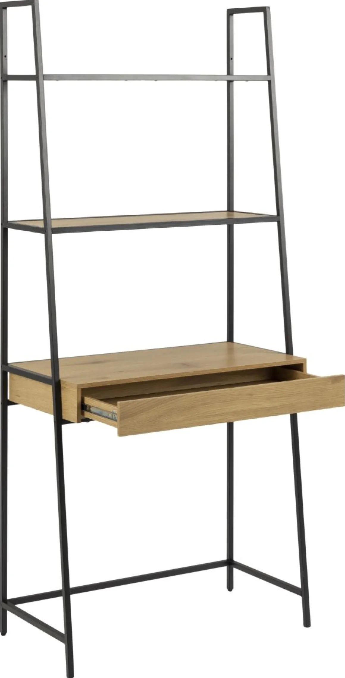Wandregal Seaford mit Schubkasten Eiche 77 x 175 cm