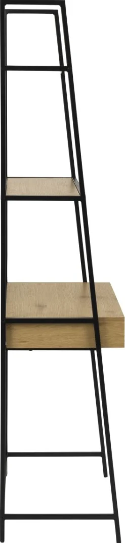 Wandregal Seaford mit Schubkasten Eiche 77 x 175 cm