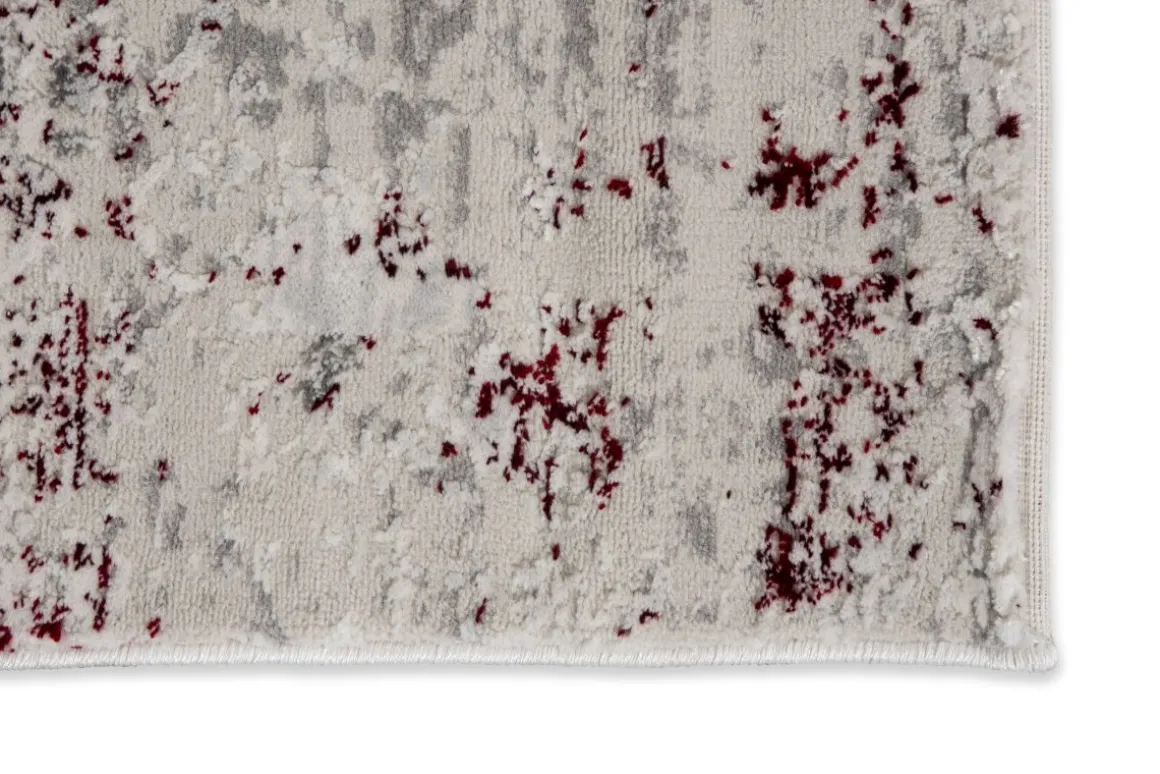 Webteppich Antea rot-creme Vintage 160 x 230 cm