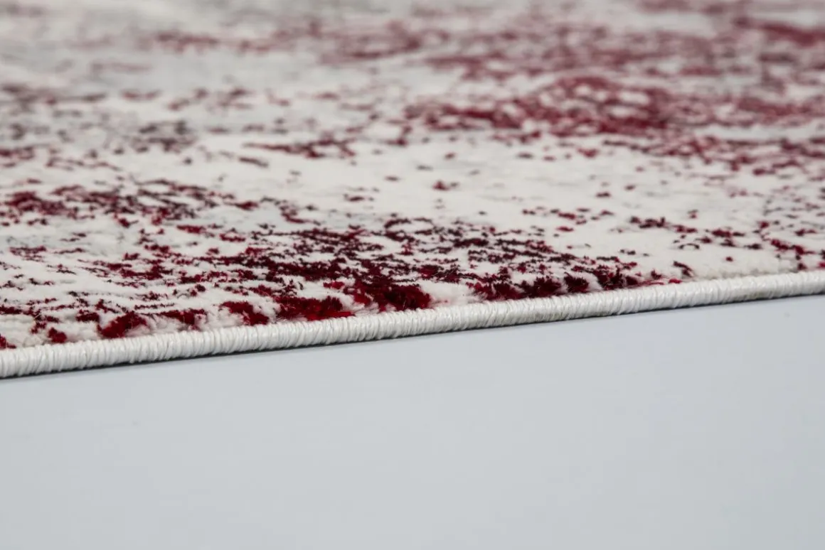 Webteppich Antea rot-creme Vintage 160 x 230 cm