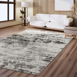 Webteppich Antea Schwarz-Beige 160 x 230 cm
