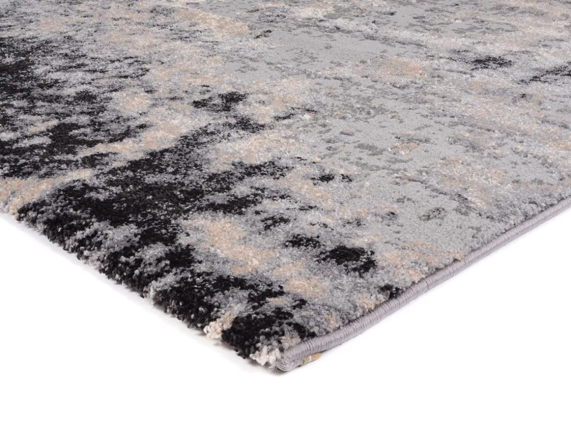 Webteppich Assoro Hellgrau 65 x 130 cm