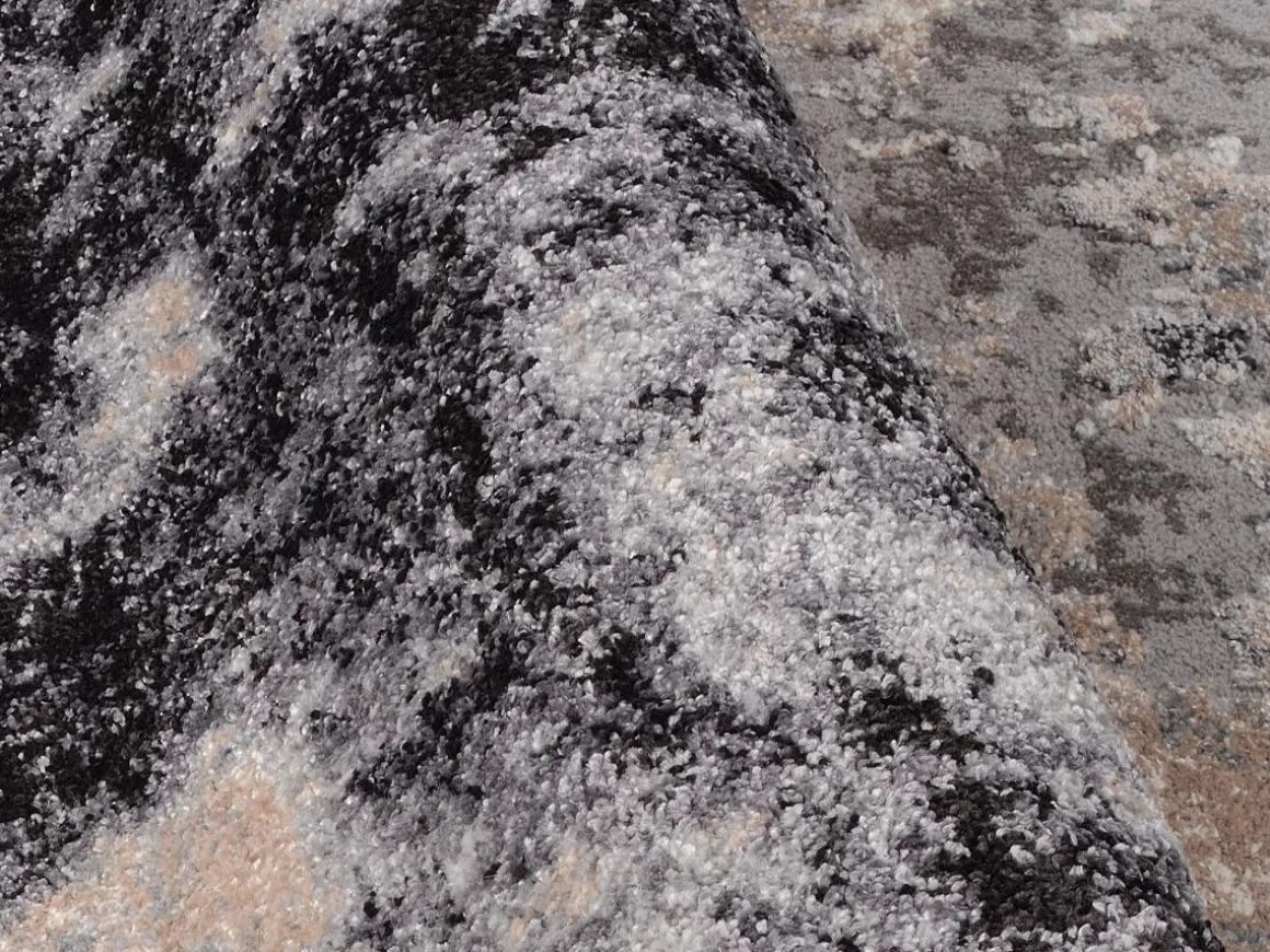 Webteppich Assoro Hellgrau 65 x 130 cm