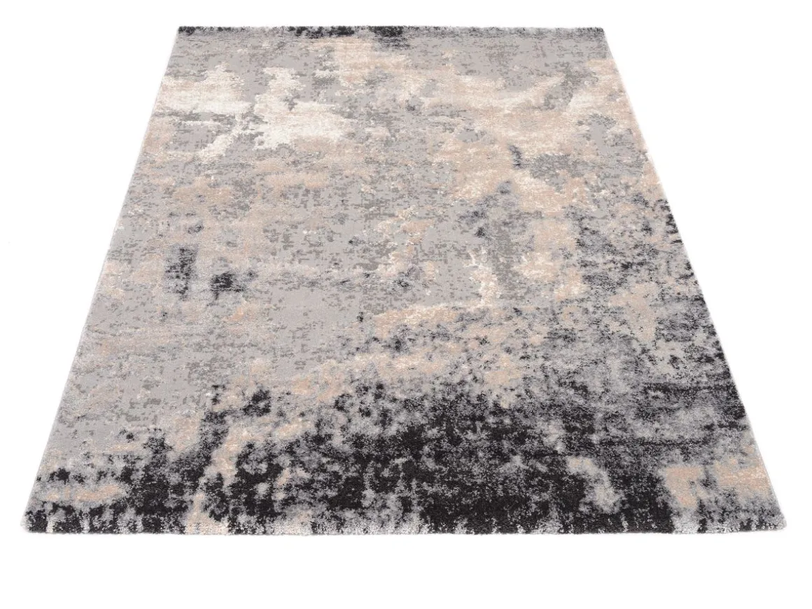Webteppich Assoro Hellgrau 65 x 130 cm