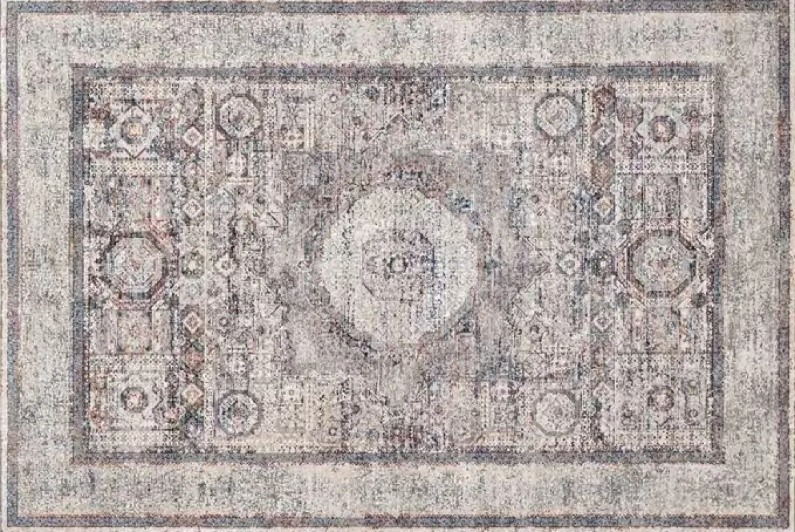 Webteppich Bahar Grau-Multicolor 160 x 230 cm