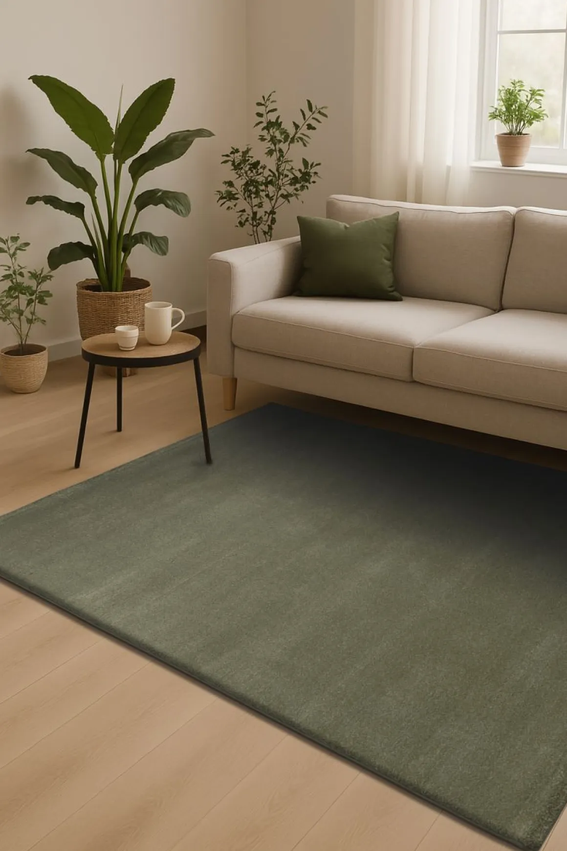 Webteppich Barletta D.240 Grün 80 x 150 cm