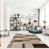 Webteppich Castle Diamant Beige-Braun 65 x 130 cm