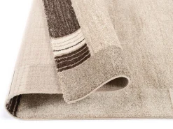 Webteppich Castle Stripe Beige-Braun 65 x 130 cm