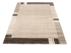 Webteppich Castle Stripe Beige Braun 160 x 230 cm