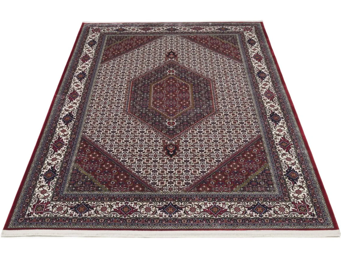 Webteppich Cem Bidjar Creme-Rot 80 x 150 cm