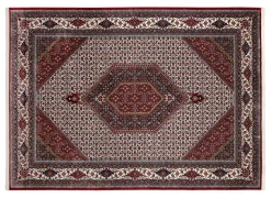Webteppich Cem Bidjar Creme-Rot 80 x 150 cm
