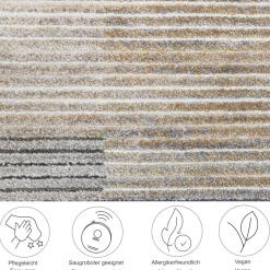 Webteppich Corduletta GF Beige 80 x 150 cm