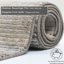 Webteppich Corduletta GF Beige 80 x 150 cm