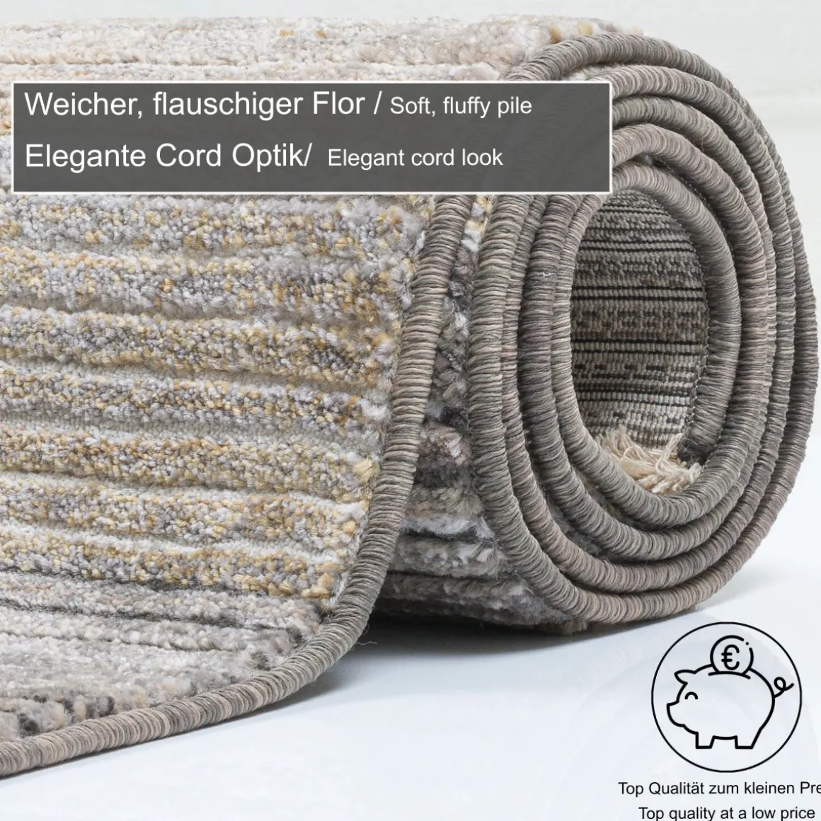 Webteppich Corduletta GF Beige 80 x 150 cm