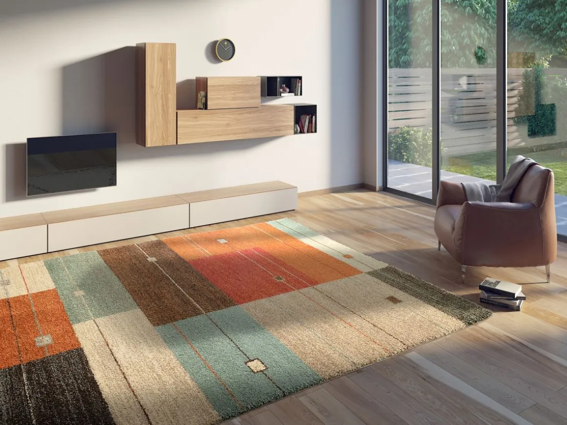 Webteppich Diagramm Terra-Mix 65 x 130 cm