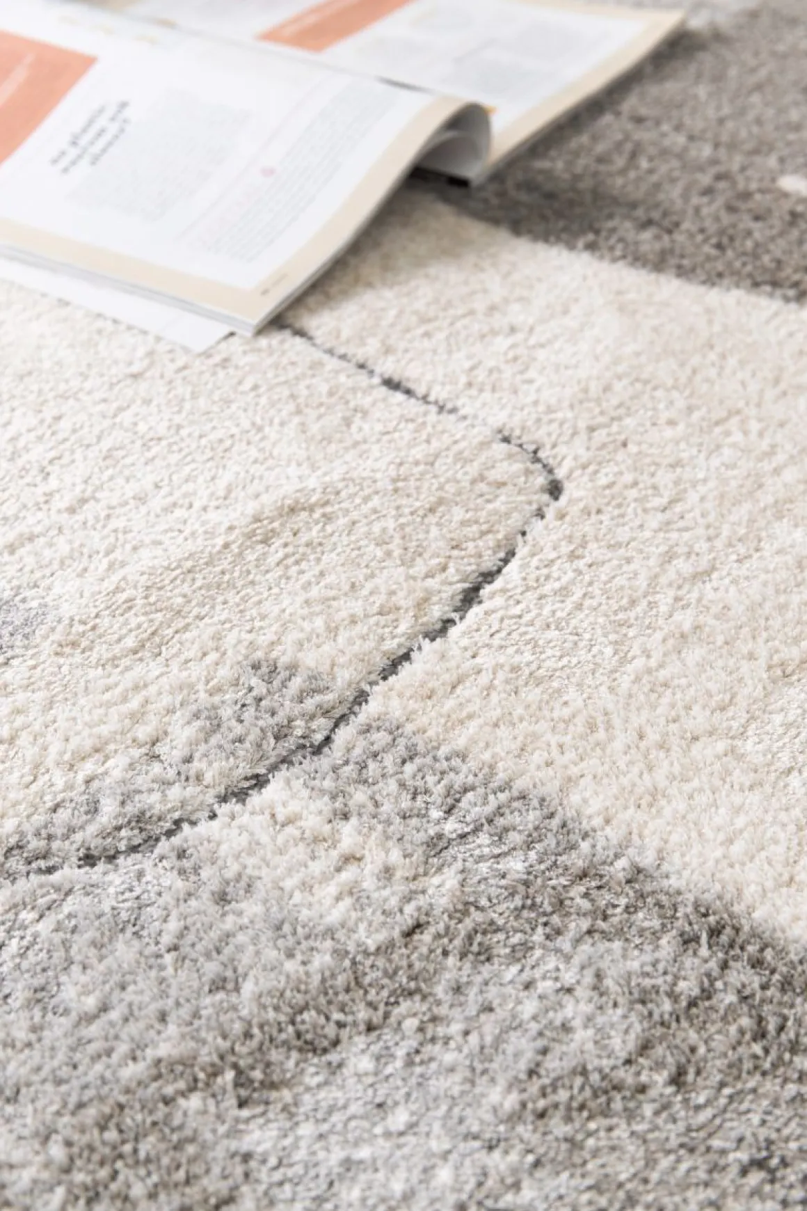 Webteppich Dune Grau Beige Braun 80 x 150 cm