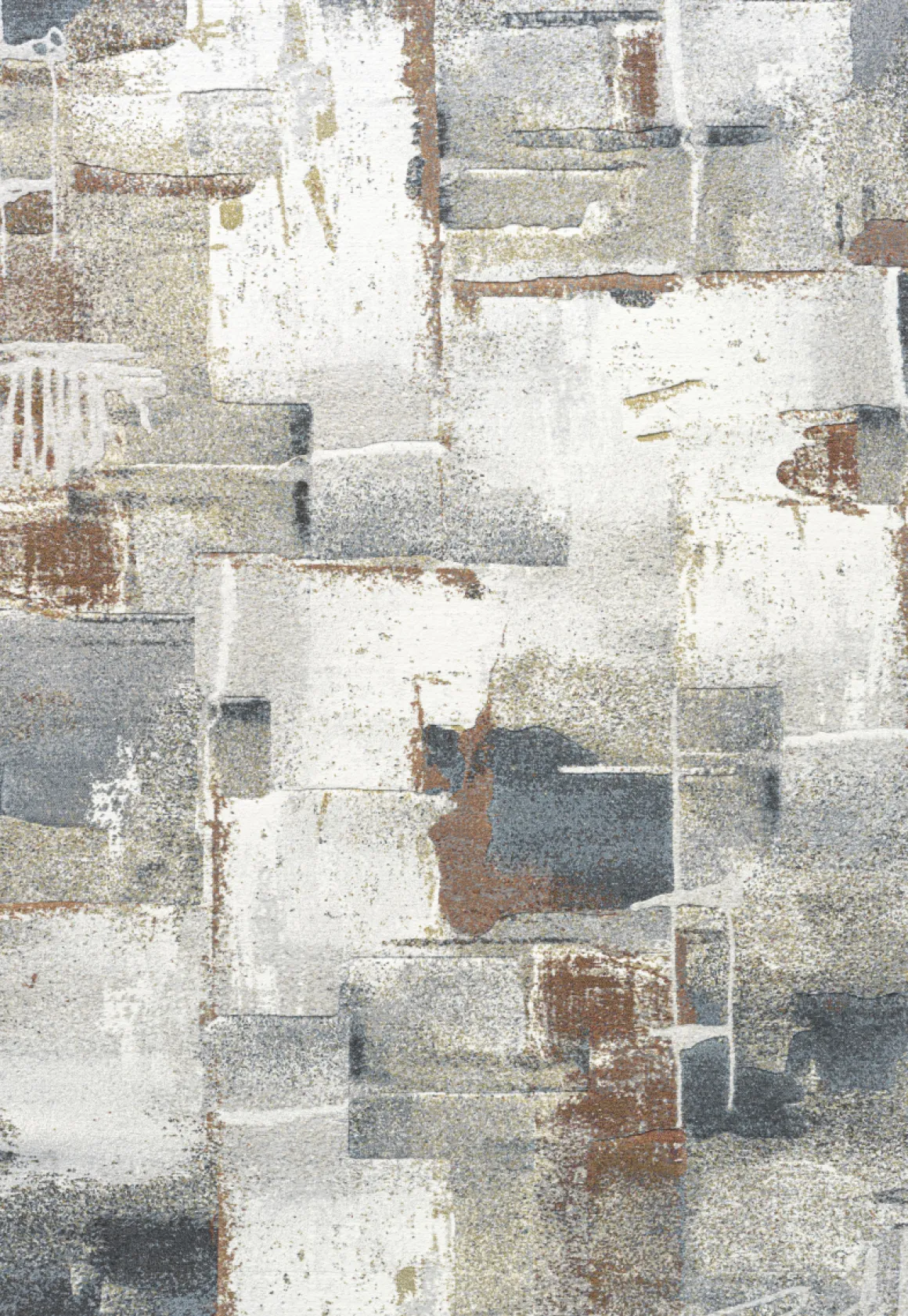 Webteppich Exellenza Beige-Rost 80 x 150 cm
