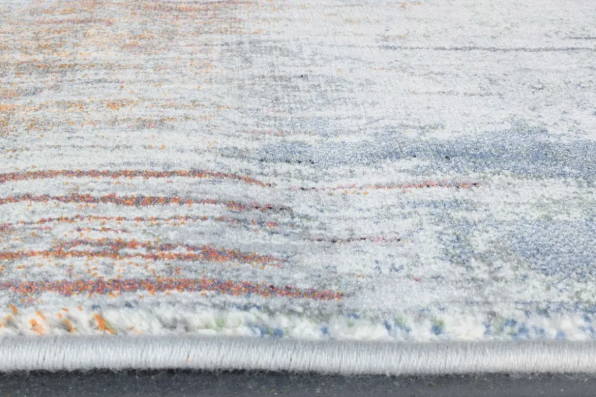 Webteppich Exellenza blau-weiß-grau 160 cm