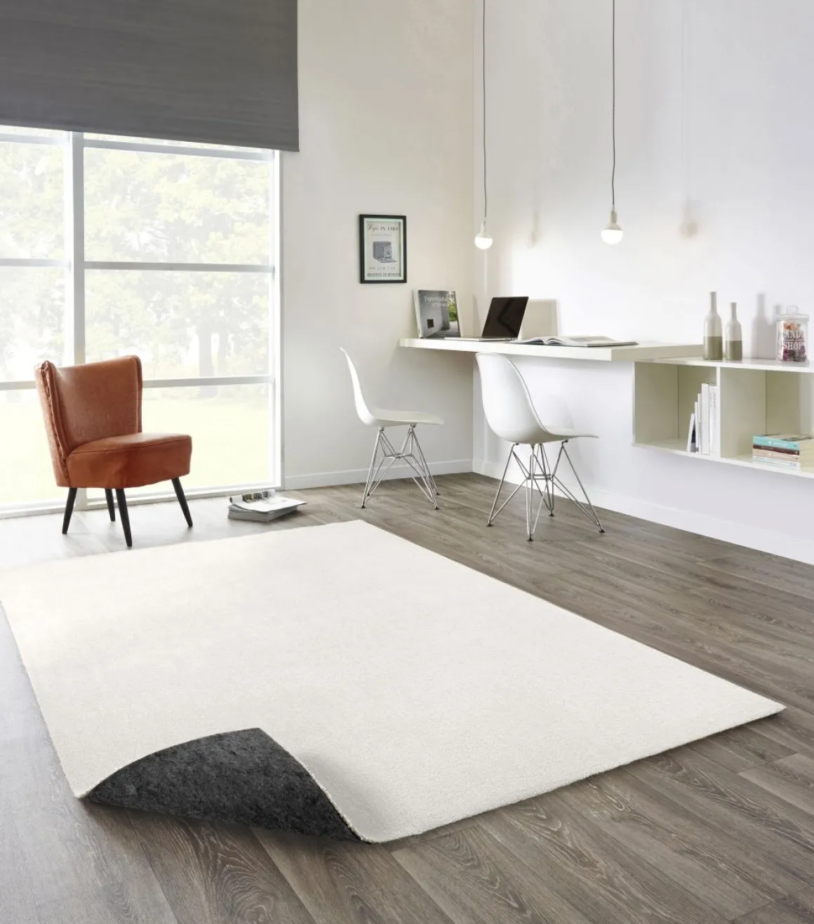 Webteppich Feel Creme 80 x 150 cm