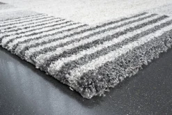 Webteppich Kalahari Weiß-Braun 80 x 150 cm